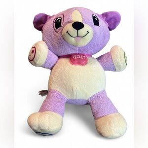 My Pal Violet Talking Interactive Puppy Dog‎ Learning Plush LeapFrog WORKS